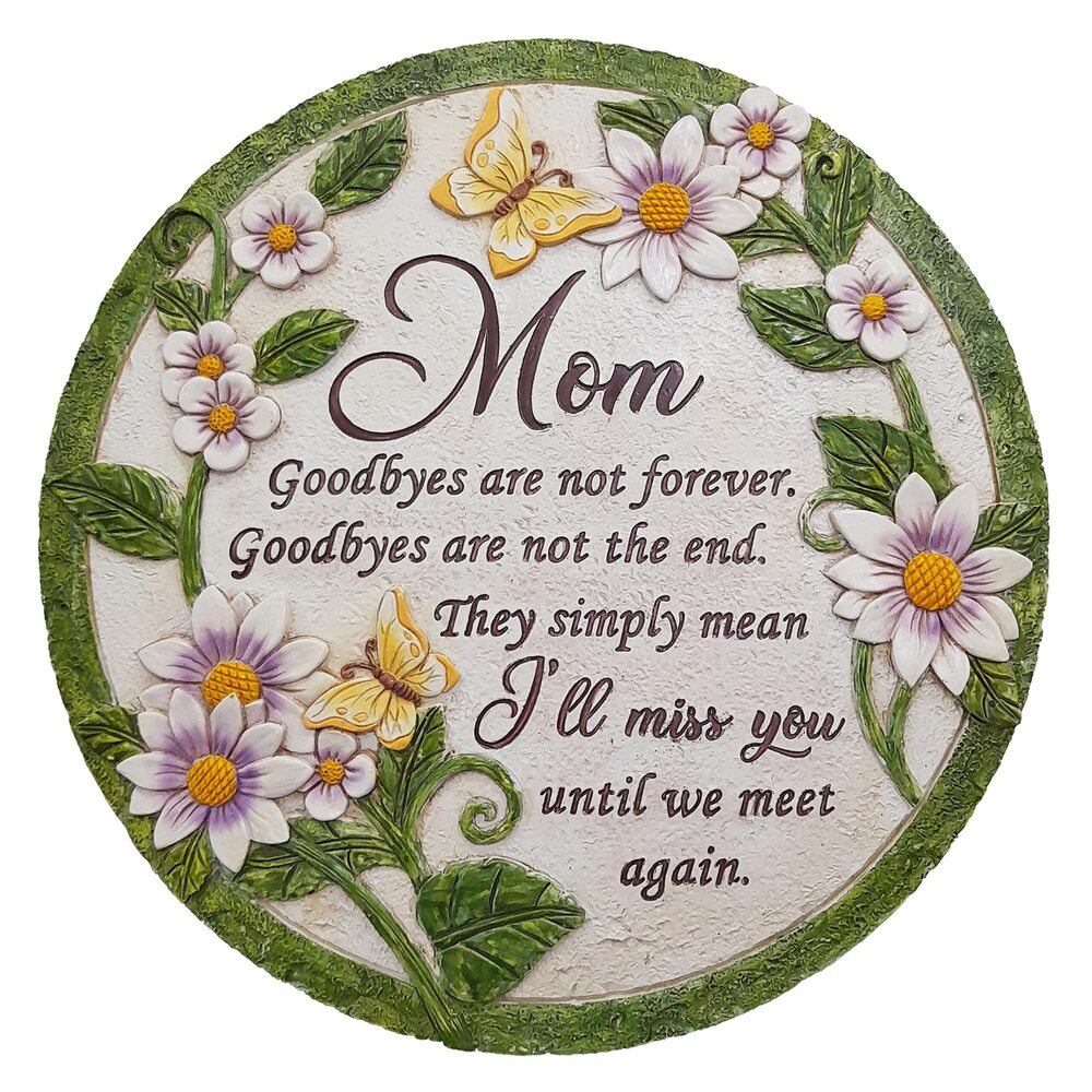 7775 Mom Memorial Stone - Until We Meet Again, Mom Remembrance Gift